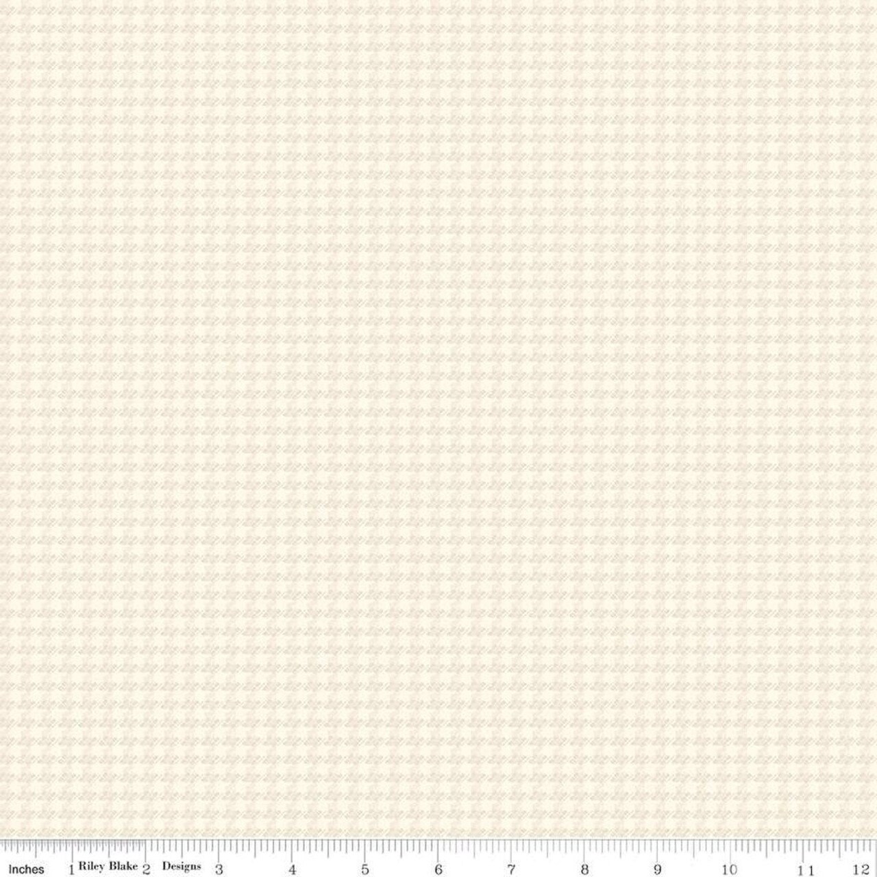 Fabric Riley Blake Cream Houndstooth Stitcher's Flannel by the Quarter Yard F15555-CREAM